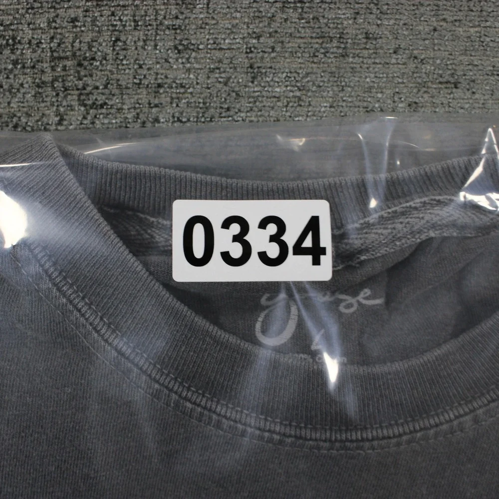 Goose Band Tee Luna Moth Graphic Mineral Wash Charcoal Grey T-Shirt Large - Picture 9 of 9
